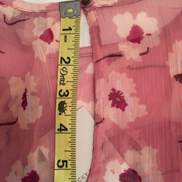 Lucky‎ Brand Floral Pink Blouse NWT - Picture 7 of 7